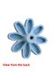 Furniture Plastic Daisy Smiling Blue Color Children's Room Cabinet Door Handle Drawer Handle 5 PCS - 5