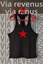 Red Star Printed Tank Top Sports Tank Top