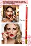 1Pc Pink Red Waterproof Lip Eyeliner Pencil under Eye Brow Painting Makeup Pen Set Accessory - 4