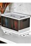 2-Piece Folding Stackable Double Lid Organizer Organizer Box Anthracite - 8