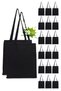 Black Raw Cloth Bag (20 Pcs)