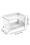 2 Tiers Makeup Jewelry Cosmetic Rack Organizer Multi-Purpose Organizer White - 7