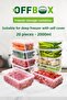 20 Leak Proof Storage Containers Suitable for 2 Liter Microwave - Deep Freezer - 5