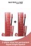 Super Stay Vinyl Ink - Glossy Lipstick, Long Lasting Liquid, 15 Peachy & 35 Cheeky - Set of 2