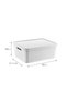 Set of 4 Stafi Multi-Purpose Box with Lid White 12 Lt - 3
