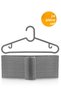24 Pieces - Gray Dress, Scarf, Shirt, T-Shirt Hanger Unbreakable Hanger