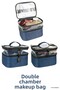 Makeup Bag Travel Women's Care Bag Double Compartment Transparent Compartment Ankaflex Makeup Bag - 5