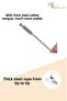 Light Brown Window Lock, 6-Piece Rope Set, Child Safety Security Anti-Theft Door Baby Lock - 6