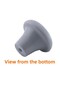 8 Pieces Gray Plastic Mushroom Button Handle - Furniture Kitchen Cabinet Drawer Lid - 4