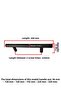 224 Mm Stainless Black Handle TV Unit Bedroom Furniture Drawer Cloakroom Kitchen Cabinet Handle - 3