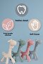 Pink Giraffe Silicone Teether - Baby and Animal Figures Toy Teether - 3