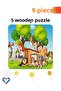 9 Piece Montessori Wooden Puzzle Set – Educational Play for Ages 2‑3 - 2
