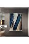 Amazing | Silver-Dark Blue Wing Model | Framed Tempered Glass Table Single Vertical
