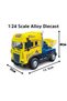 1:24 Attracting Metal Toy Truck Head with Friction Light and Music - 4