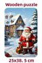 Santa Claus, Snowman, Christmas, Gift 104 Piece Puzzle - 2