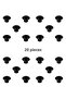 Mother of Pearl Button Handle Glossy Black Kids Room Drawer Furniture Cabinet Handle (20 PCS)