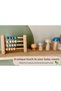 Waldorf Set of 4 Natural Organic Wooden Mushroom Toys Decoration Photo Shoot Baby Room Gift - 2