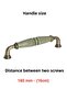 (16cm)-Porcelain Cabinet Drawer Kitchen Bathroom Children Furniture Handle Handle Kulb Handle Inci160Mm-Stk3361 - 3