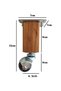 Kale Wooden Ball Wheel Leg Furniture Table Cabinet Wheel Leg (Without Brake)(15cm)(Beech Wood)(4 Pcs) - 5