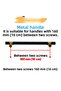 Furniture Kitchen Cabinet Drawer Cabinet Handles Cover Handle Handle Black Gold 160 mm Metal Handle 16 cm - 3