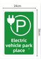 Electric Vehicle Parking Sign Sign Size - 24X34Cmpvc - 2