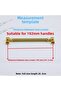 Furniture Drawer Kitchen Cabinet Cupboard Handles Kulb 19.2 cm Metal Gold Gold Striped Handle 192 mm - 3