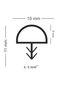 (25 METERS) WHITE D TYPE GASKET (MIDDLE) AMERICAN PANEL DOOR SEAL WITH NAILS - 2