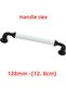 Aluminum - Metal Handle, Furniture Handle, Cabinet, Drawer, Door Handle - Ruby128Mm- Elf107