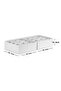 Set of 2 White Closet Drawer Underwear Belt Socks Shawl Organizer Box Accordion Organizer with Compartments - 8