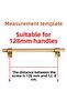 Furniture Drawer Kitchen Cabinet Cupboard Handles Handle Gold Gold Metal Handle 128 mm Serrated Pattern - 2