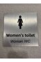 Metallica Silver Series Women's Wc Direction Sign