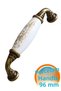 Porcelain Antique Antique Yellow 96 mm Furniture Kitchen Drawer Cabinet Cabinet Handle Handle Handles