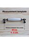 Porcelain Smoke White 96 mm Handle Furniture Kitchen Handles Cabinet Wardrobe Door Handle Drawer Handle - 3