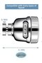 Movable Kitchen Faucet Head-Rotating Faucet Tip with Filter 360 °   Chrome Plated Water Saving Cap - 2