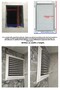 Ventilation Grille Bathroom Wc Toilet Grille Plastic Louver White 45X65 Cm. - 4