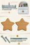 Star Patterned Baby Kids Room Wooden Furniture Cabinet Drawer Handle (2 Pcs) - 4