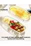 6-Piece Small Glass Kayak Plate14X5.5 Glass Kayak Breakfast Plate Presentation Plate 6 Pieces - 2
