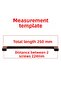 Furniture Kitchen Drawer Cover Cabinet Handle Handle Handles Handle Metal 224 mm Antique Antique Copper - 2