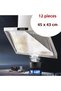 12 Pieces Hood Aspirator Protective Filter 45X43Cm Oil Absorber Kitchen Anti-Smoke Interlining Paper