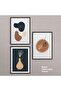 Black Laminated Frame Set 3 Piece Painting Hpn060