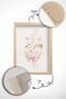 3 Piece Real Wood Colored Framed Painting Set - Model 19 - 2