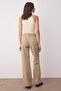 Bej Yüksek Bel Vintage Yıkama Geniş Paça Wide Leg %100 Pamuk Non-Stretch Jeans TWOAW26JE00125 - 4