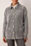 Anthracite Soft Special Yarn Gold Button Knitwear Cardigan Tctaw26Th00001 - 3