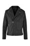 Siyah Regular Fit Suni Deri %100 PU Erkek Mont TMNAW26MO00001 - 5