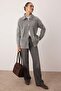Anthracite Soft Special Yarn Gold Button Knitwear Cardigan Tctaw26Th00001 - 2