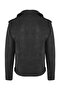 Siyah Regular Fit Suni Deri %100 PU Erkek Mont TMNAW26MO00001 - 7