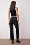 Siyah More Sustainable Normal Bel Yeni Straight Smoke Jeans TWOAW26JE00204 - 4