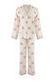 Ekru Kapli Belmando Dokuma Pijama Takımı THMAW26PT00025 - 5