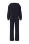 Navy Blue Towel Zippered Knitted Tracksuit Set Twoaw26Em00002 - 6