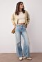 Mavi Yüksek Bel Mevsimlik İnce Dökümlü Wide Leg/Geniş Paça Jeans TWOAW26JE00179